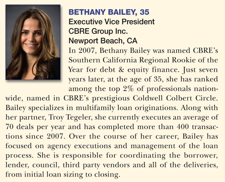CBRE's tweet photo. Congrats to Bethany Bailey, one of #REForum's 50 Under 40! http://t.co/jhpiRnRtIU  @CBRESoCal @GlobeStCom #CRE http://t.co/WreJnOdflX