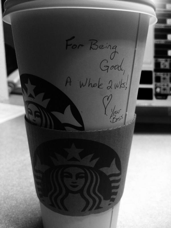 LouTigger207's tweet photo. #starbucks #IwasGood #HazelnutLatte http://t.co/gx9TfxRmSt