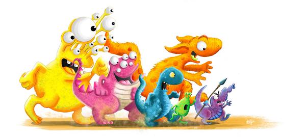 timbudgen's tweet photo. the monster charge continues! #alienmonsters #simonstardust http://t.co/ZjnZFAaSVM
