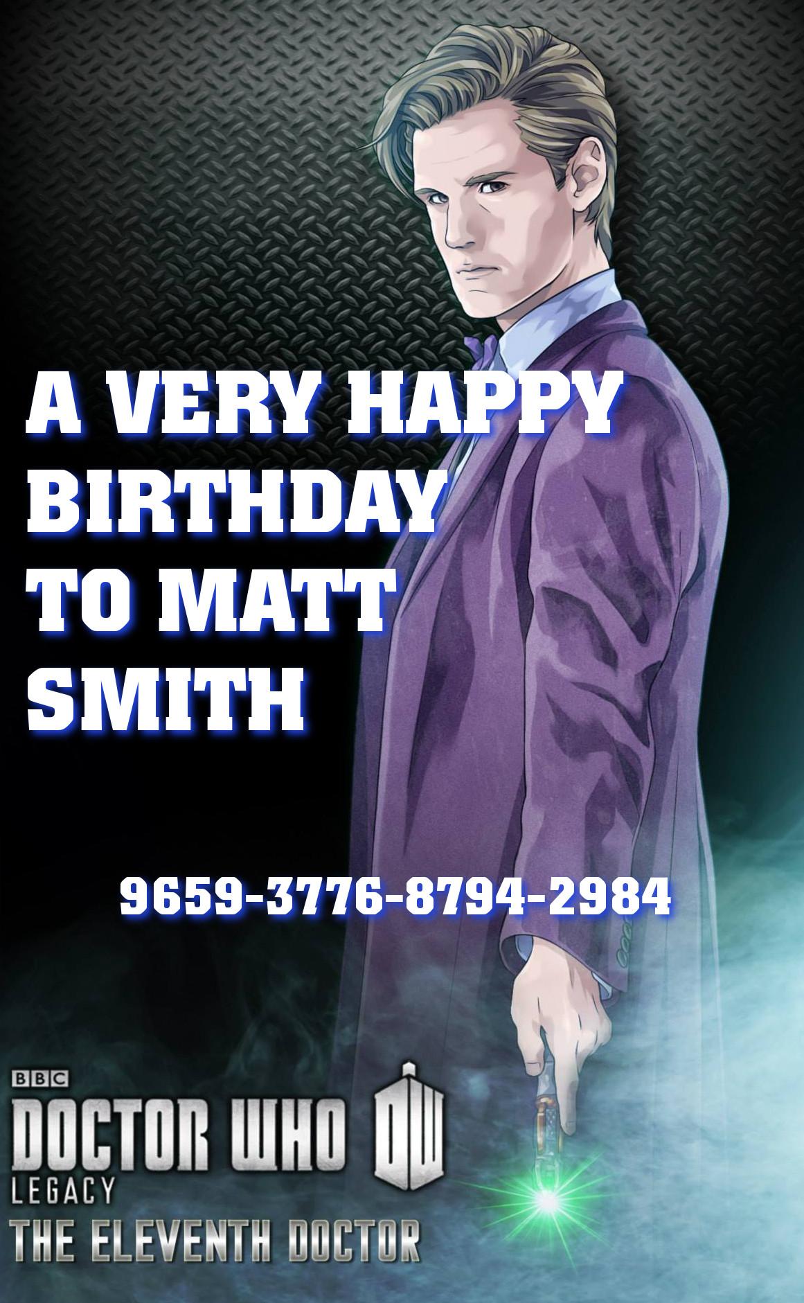 A very happy birthday to Matt Smith from Doctor Who: Legacy - celebrate by unlocking this gorgeous costume! 