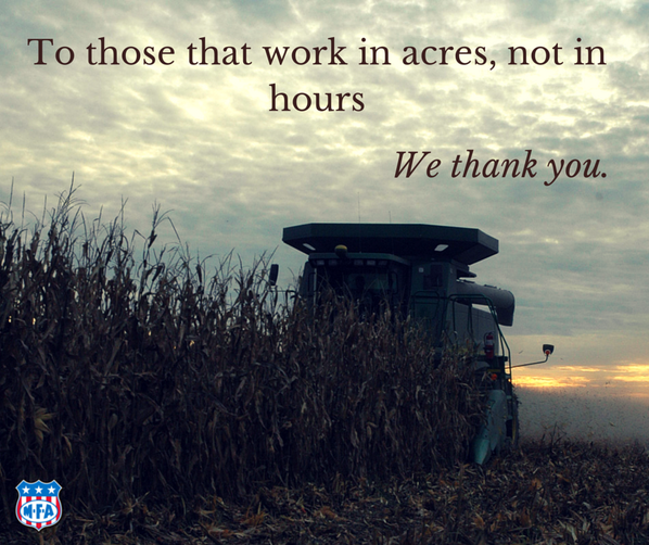 Remember to #ThankAFarmer this harvest season.