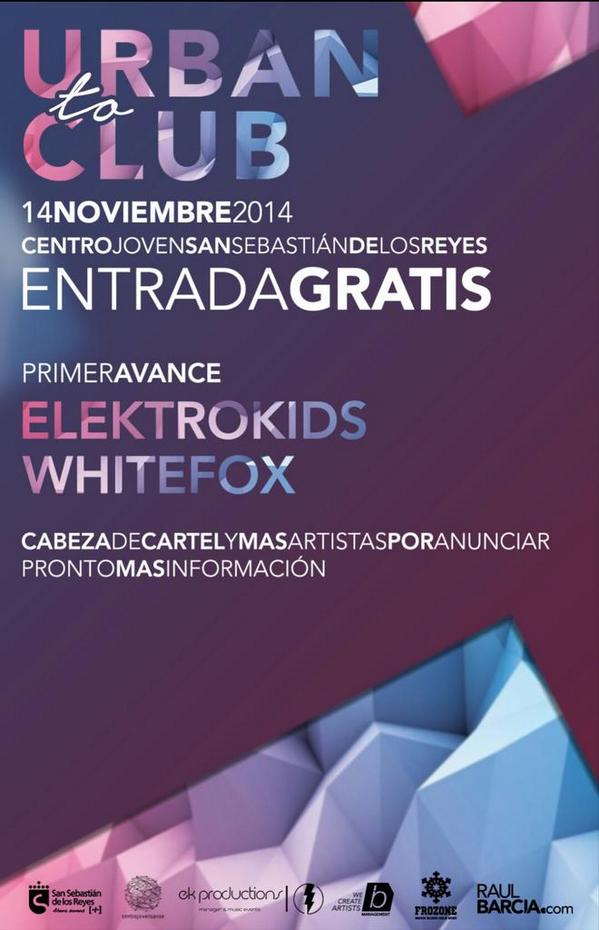 Elektrokids's tweet photo. Os esperamos a todos el día 14 deNnoviembre! Atentos al cartel definitivo porque va a dar que hablar... + info pronto http://t.co/dtKT31JMD2