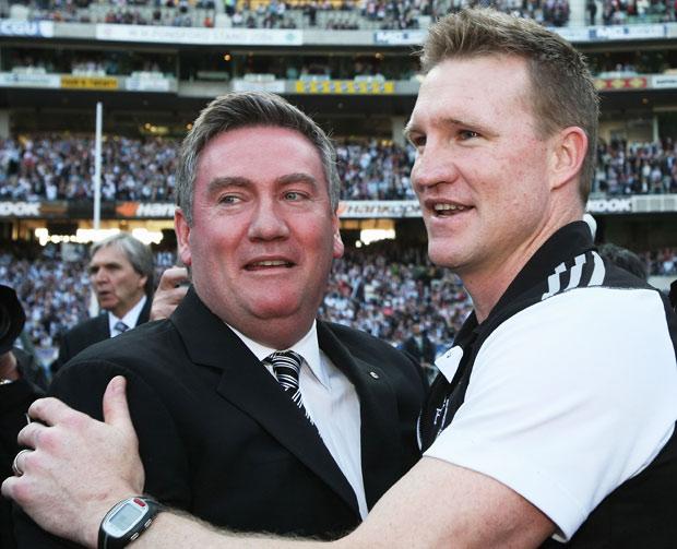 Happy Birthday Eddie McGuire  A nice photo with Nathan Buckley (2010 Grand Final) 