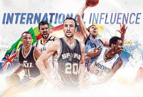 'City game' now world's game; The changing face of the NBA (via <a href="/AschNBA/">Steve Aschburner</a>): on.nba.com/1wA6B3N