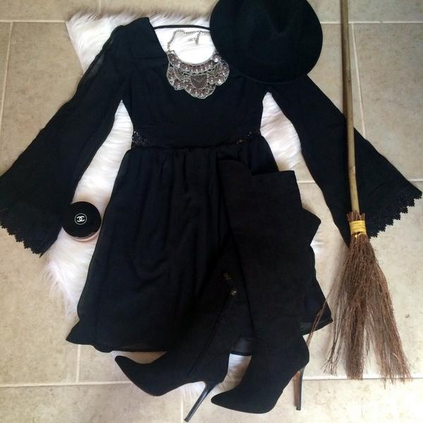 MadelleynL's tweet photo. created this Halloween "costume" 🎃 from items already in my closet... dress found recently @marshalls #fabfound http://t.co/sSuRDJwKaz
