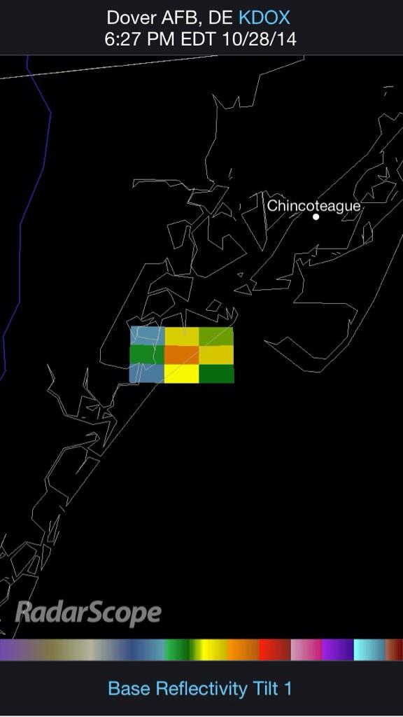 RyanBretonWX's tweet photo. Explosion of #Antares appearing on NWS Dover, DE Doppler Radar - including Dual Pol products. http://t.co/1XB8EzBPKN