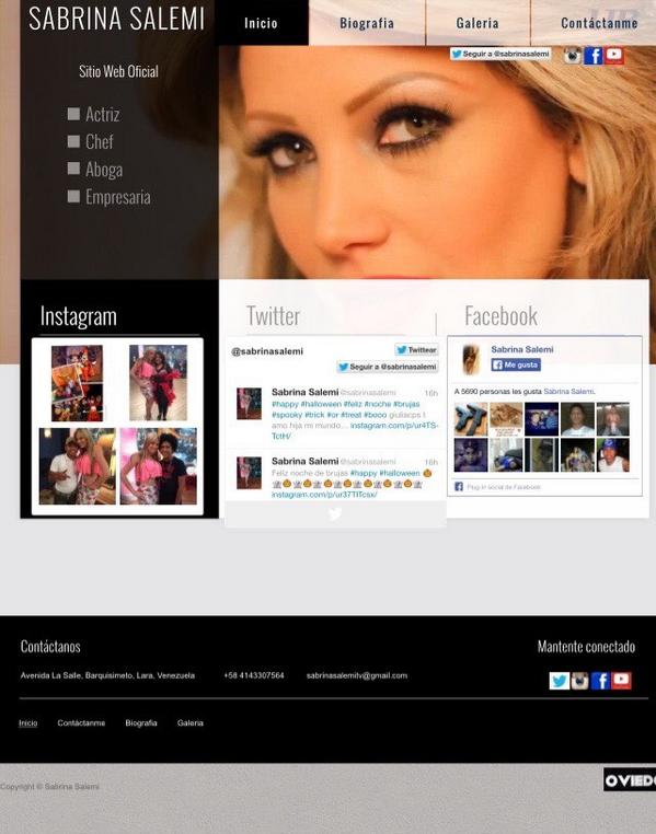 sabrinasalemi's tweet photo. Mi nueva página web visítala http://t.co/yBfCGtoLS4 y mi fans Page http://t.co/gGbQQR9Fiz http://t.co/l0Iq5bVHdb