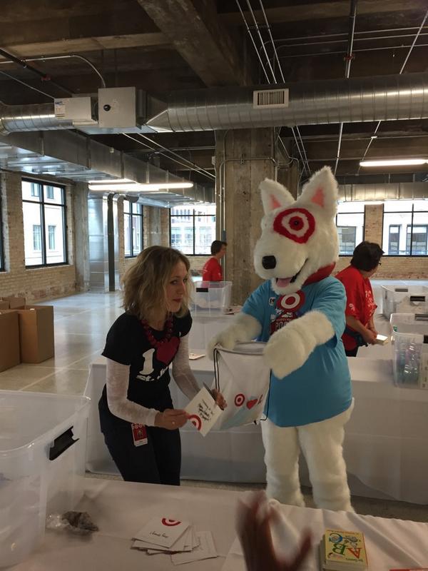 LayshaWard's tweet photo. FindingCures.SavingLives @StJude #TargetHouse15 event @Target HQ @brianboucher234 your family story inspires me! http://t.co/sIPsqdBllQ