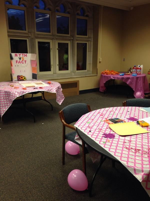 MUTigerPak's tweet photo. "Scare Away Breast Cancer" is happening NOW!! Memorial S203 http://t.co/hlKQcoDKTV