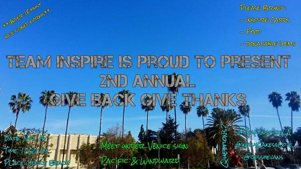 TeamInspireFAQ's tweet photo. #TeamInspire event in Los Angeles on 15 November. Talk to @KellyCakessLove @jesshevans if you're going! :) http://t.co/Lgn0NHWDYU