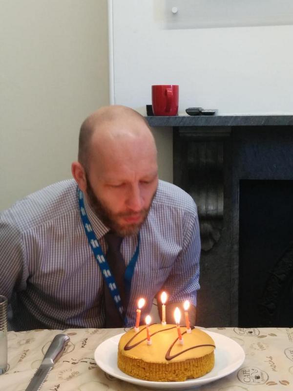 DPTMorneVDM's tweet photo. Celebrating the birthday of one top notch old fella. [Emphasis on old]. Happy birthday, Matt! @DPTMattN @MyDroppoint http://t.co/FPMw1V73Cl