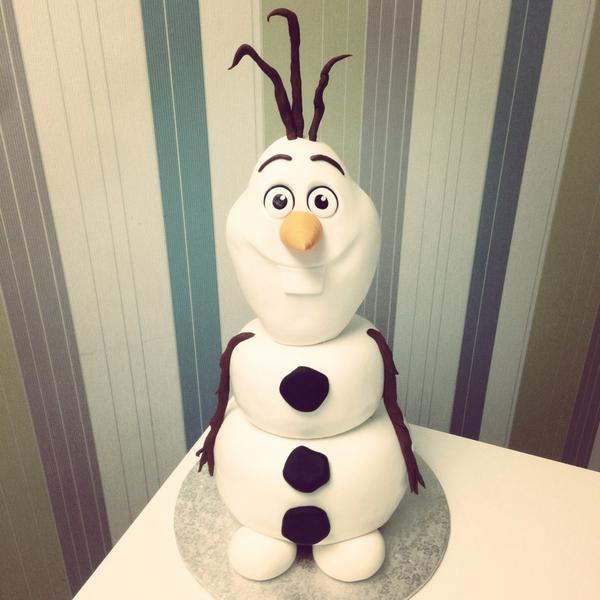 PinkBakery's tweet photo. Whuddup @OlafSnowman #Frozen #FaveCake #PinkRibbonBakery http://t.co/dYstT4ksll