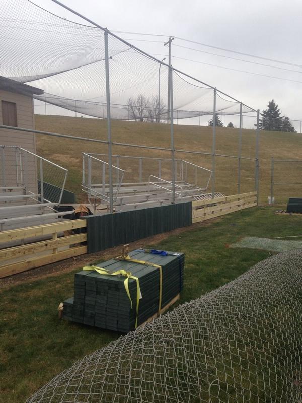 VCSUBaseball's tweet photo. New backstop is getting closer #vcsubaseball #vcba #vcpr http://t.co/cUV90l8psu