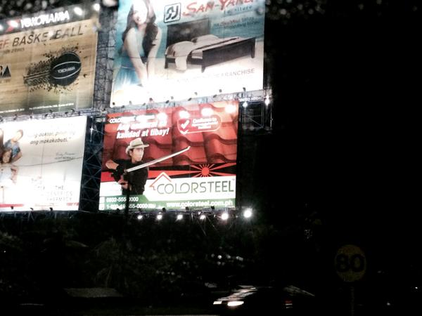 colorsteelph's tweet photo. "Ang samurai sa KALIDAD at TIBAY!" @kuyakim_atienza @engrrsb @ariespat #colorsteel #TibaySulit http://t.co/43dyy88p9k
