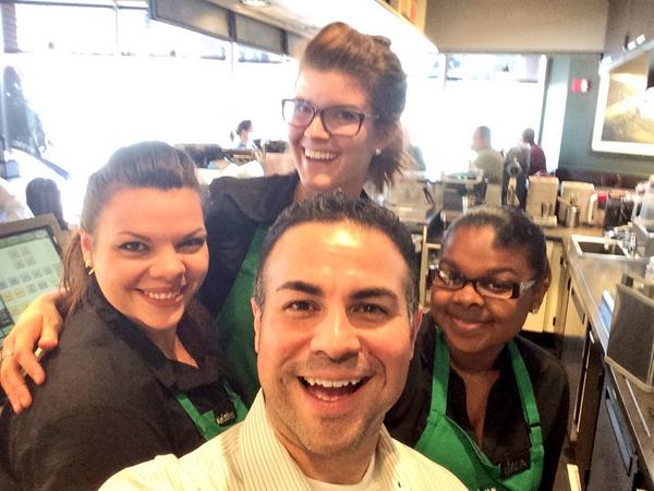 JcastroSB's tweet photo. New partners at "Two Atlantic" are making a big impact w/ customer service😃keep up the good work👍@Sbuxbos @meckensb http://t.co/SWd3e58mjO