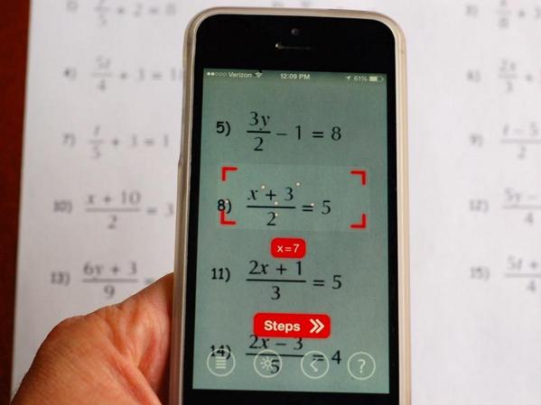 Use your phone's camera to solve equations with PhotoMath cnet.co/1sAlXAa