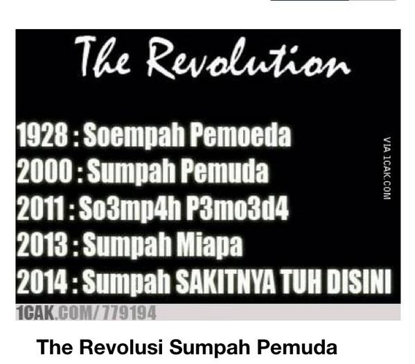 PendakiSang's tweet photo. Revolusi Sumpah Pemuda :) http://t.co/QMw6xqJidk