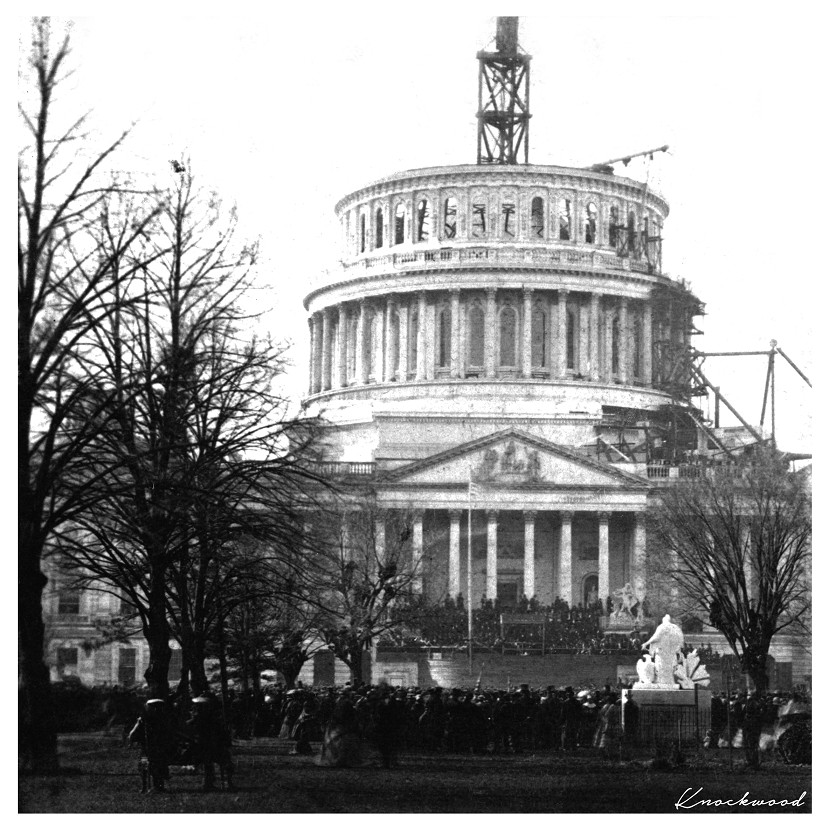 Picture of United States Capitol in 1861 