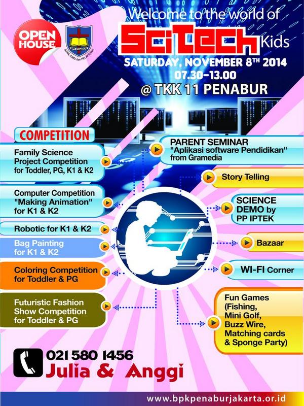 indri1982's tweet photo. Come and Be a SciTech Generation at TKK 11 PENABUR!! See u here on Nov 8,2014 @BPKPENABURJkt http://t.co/mSrfXQIQeX
