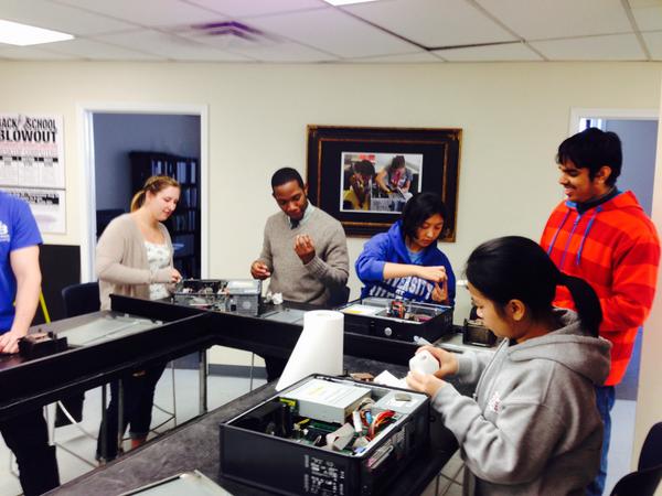 ub_misa's tweet photo. This morning UB MISA helped build computers for @CFCBuffalo http://t.co/X8sWGB0onl