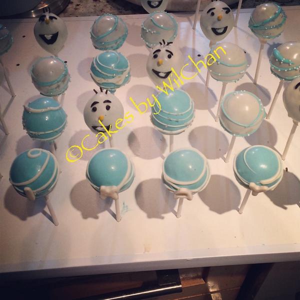 Frozen theme cakepops