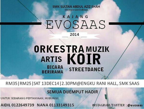 addleeamin's tweet photo. Wondering on how to kick off your holiday? Come &amp; join us on #evosaas , book ur tix now!! http://t.co/TCfVZRLwwr