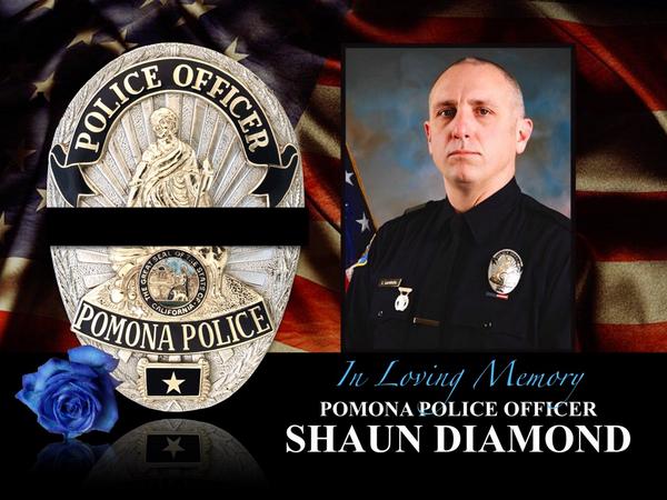Pomona Police SWAT Officer Shaun Diamond had succumbed to his injuries.