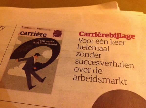 Vandaag NRC.next lezen met goede verhalen over de arbeidsmarkt.