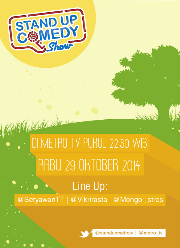 AfterNewsShow's tweet photo. Mlm ini, 22.30 WIB ada edisi On Stage Universitas Andalas. Line up: @vikrirasta @SetyawanTT @Mongol_Stres. Pantengin! http://t.co/0I5eiK1F7R