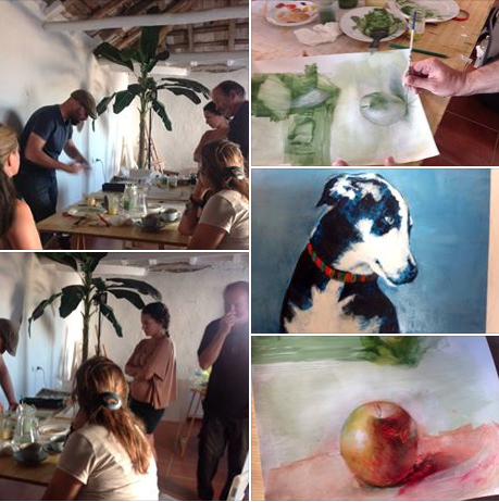 Imágenes último curso de pintura