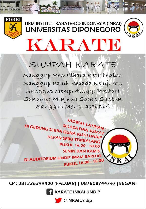Jgn minder,malu,tkt salah&amp;ga bs,semua prnh ngrasain as a beginner.So,wht r u waiting for,then?Yuk gabung!@INKAIUndip