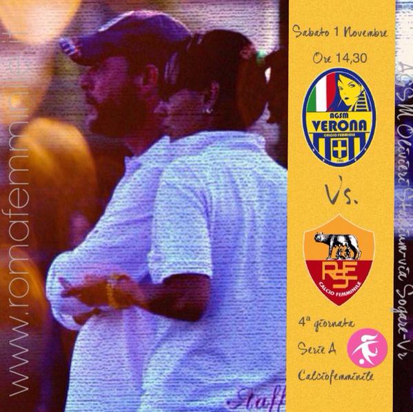 ResRomaCalcioFe's tweet photo. #agsmVeronaResRoma #SerieA #CalcioFemminile #dajeragazze @DianaStefani3 @MorraAnto @PipitonePipa @RianaNainggo #Roma http://t.co/HzlAsB2Dgo