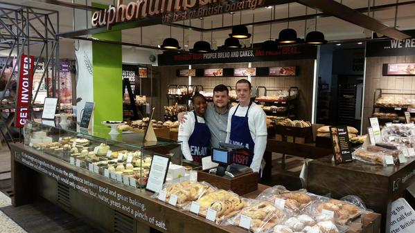 stephenhad's tweet photo. Excellent customer feedback on the opening of our Euphorium Bakery today. Looks outstanding! @AndyWoolfenden http://t.co/4bOZFUqwOu