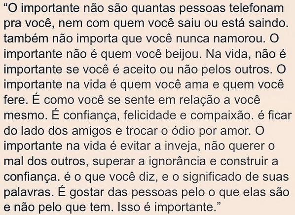 Laricee's tweet photo. reflexão do dia! :) http://t.co/KulkVxHWH9