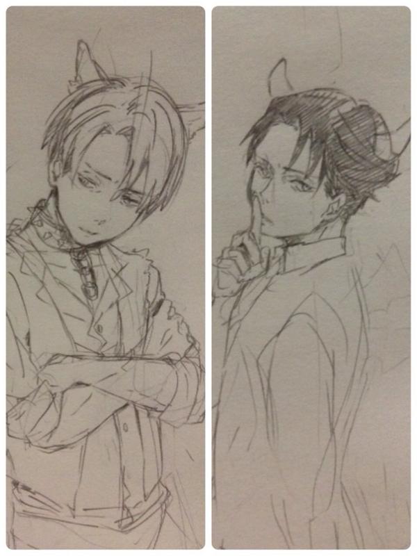 狼男とか悪魔とか吸血鬼とかナースとか描きたい衣装がありすぎる悩む 