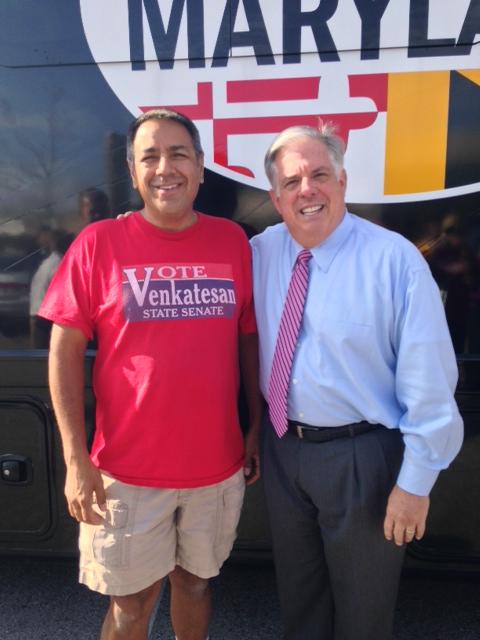 VoteVenkatesan's tweet photo. Was great seeing @Hogan4Governor this morning at #EarlyVoting! Remember to VOTE! #MDPolitics | #YouDeserveBetter | http://t.co/Q90xA1tFda