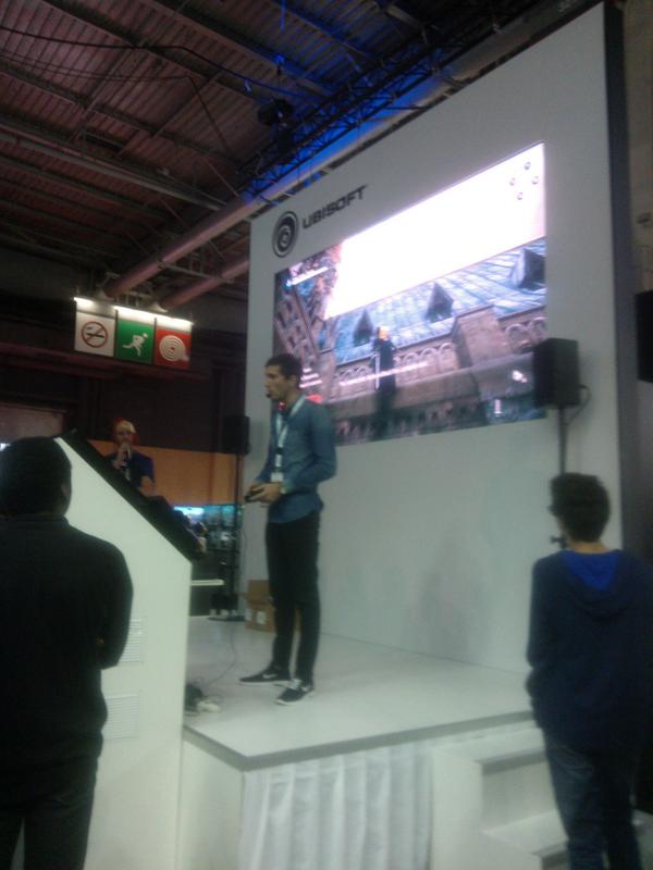 IceGamesStudio's tweet photo. Now on the Ubisoft booth at the #ParisGamesWeek! #UbiPGW #gamedev http://t.co/7sam87K8Xr