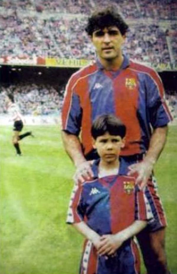 B R Football On Twitter A Young Rafael Nadal A Real Madrid Fan Pictured With His Uncle Ex Barca Star Miguel Angel Nadal Via 90sfootball Http T Co D9cyyj36i5