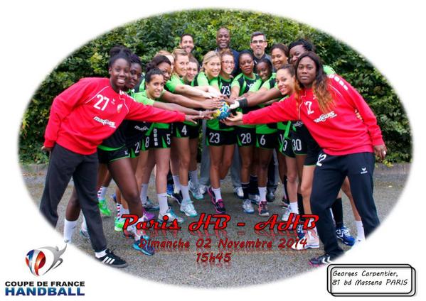 Nos #Amazones jouent dimanche au Paris HB pour le 3ème tour de la #CDF. RDV à 15h45 à la Halle Carpentier ! #teamAHB