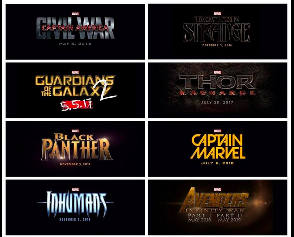 WeisslerFilm's tweet photo. Marvel announce awe inspiring slate of 11 movies in 4 years. Your move @DCComics

@wbpictures @KevinFeige @Marvel http://t.co/YRZDhvY0os