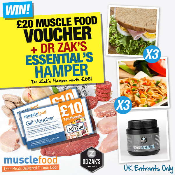EazyeggUK's tweet photo. Win protein bread, protein pasta &amp; coconut oil + £20@MuscleFoodUK   voucher!Just RT &amp; follow @DrZaks &amp; @MuscleFoodUK http://t.co/mcyK1bZxGm