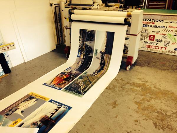 AutoInnovations's tweet photo. Another day of printing using our smooth #EasyMount wide format laminator. Everything is better laminated ๐๐ http://t.co/37OMXgOmir