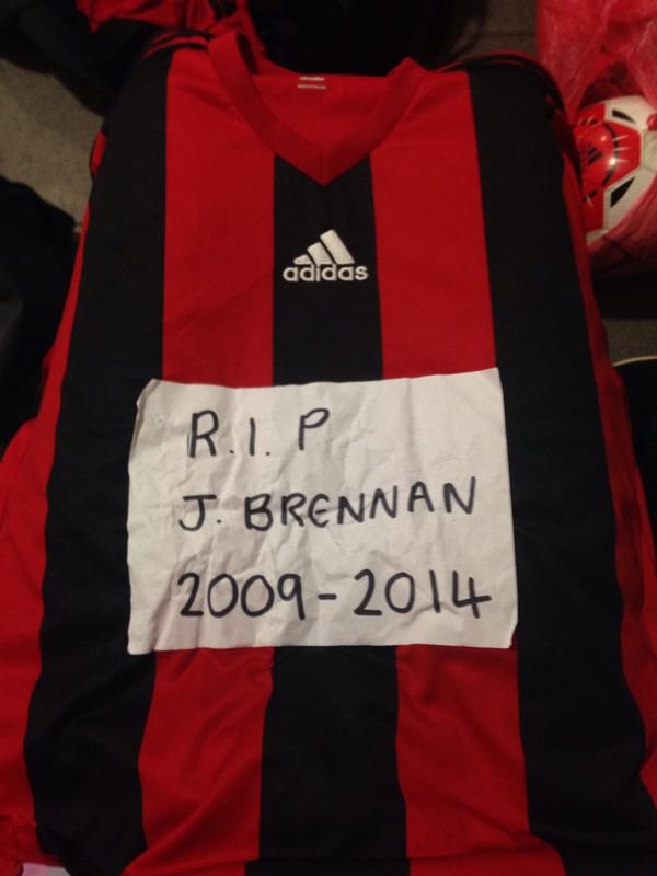 Ploughsailfc's tweet photo. RIP. Fallen soldier. Gone but never forgotten #jimbrennan http://t.co/WiWkfR3WCy