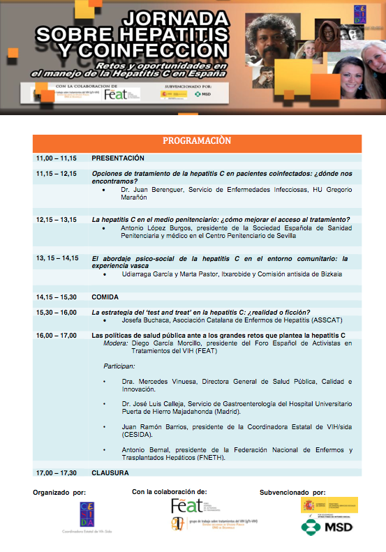 FundacionMQI's tweet photo. En este momento @cesida_esp jornada sobre hepatitis y confección #vih #hepatitisC #coinfeccion. http://t.co/rgJ0BNI9PN