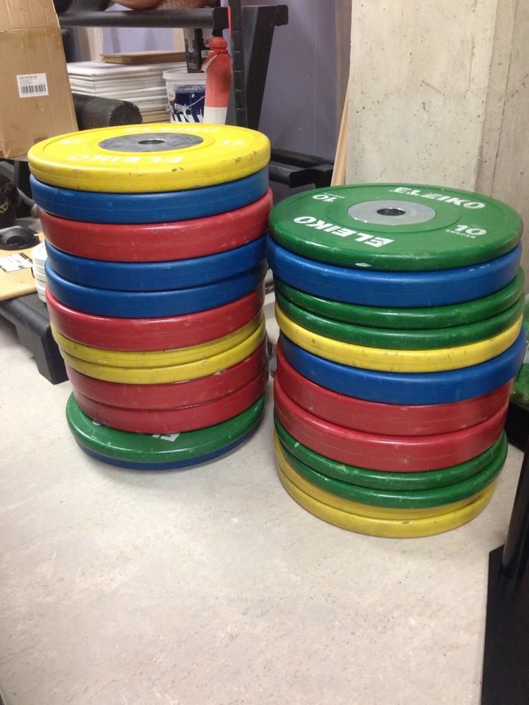 Used eleiko plates sale