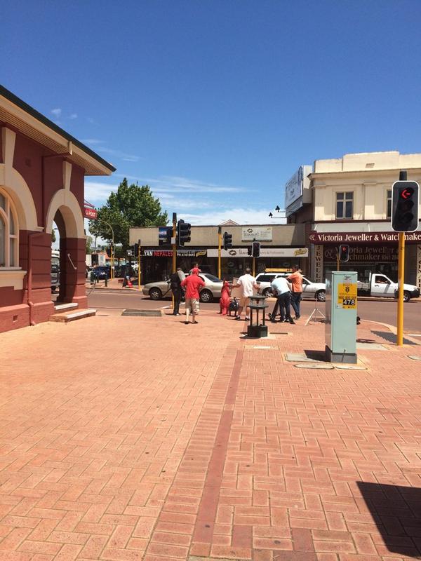 RedEclectic's tweet image. Channel 9's "Destination WA" was filming in Vic Park today! #vicparklife