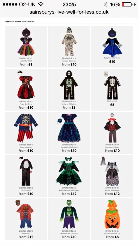 #Remember our 25% OFF TU CLOTHING at #Sainsburys also includes our whole #Halloween range! #GetInvolved #N07JS