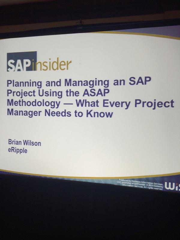SAPPMO's tweet image. First slide is already up! #sap #Projects2014 @SAPinsider