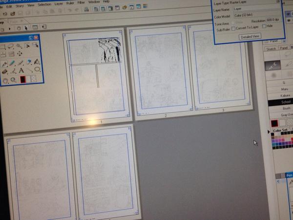 thepxd's tweet photo. Just inking that needed doing......means I'm going to experiment a little on the inks/tones/colours... #Stranglehood http://t.co/fhDLaar9e1