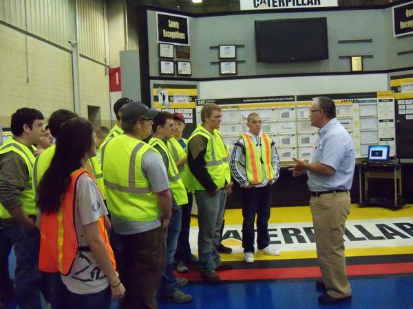 The Caterpillar plant in Morganton, NC hosted a group of T&amp;I students yesterday! #cte #caterpillar
